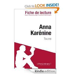 Anna Karénine de Tolstoï (Fiche de lecture) (French Edition) Flore 