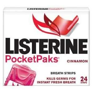  Listerine Pocket Pak Breath Strips Cinnamon 12x24 Health 