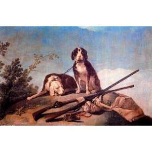   Reproduction   Francisco de Goya   32 x 20 inches   Dogs on leash
