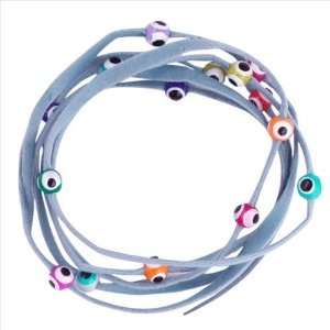  Evil Eye Lucky String Wrap Bracelet Anklet with Colorful 