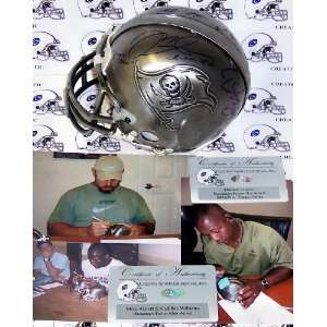   Derrick Brooks & Carnell Williams Bucs Pewter   Autographed NFL Mini