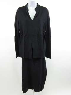 DON CASTER Black Shirt Top Long Skirt Outfit Sz 12  