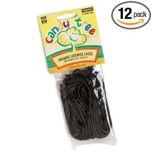 Candy Tree Organic Licorice Laces, 3.5 Ounce Packages (Pack of 12 