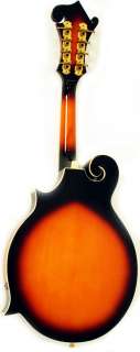New Electric Mandolin F Style Vintage Sunburst with Pickup and Case by 