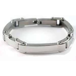    Highly Polished Solid Stainless Steel Mens Bracelet Jewelry