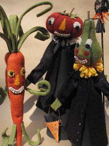 Primitive Folk Art Halloween Veggie Dolls Pattern  