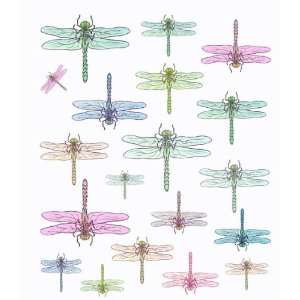  19 Watercolor Dragonflies Nursery Wall Transfers Baby