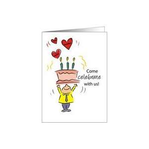 Come Celebrate with us 90th Birthday Party Card