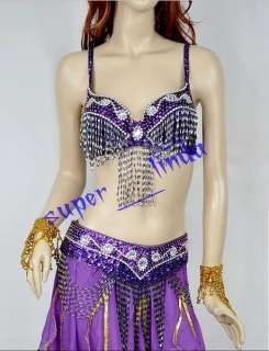New Belly Dance Costum Handmade Hip Scarf Belt 6 colour  