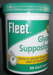 Fleet Glycerin Suppositories Laxatives   300ct. Adult  