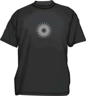 Radial Spiral Thorns Design Mens Tee Shirt PICK Size  