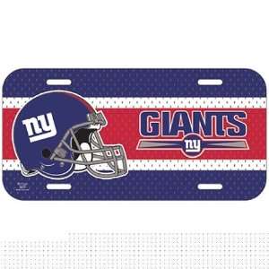  New York Giants Plastic License Plate
