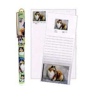  Sheltie Pen and Stationery Gift Pack