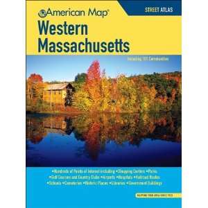  American Map 513908 Western Massachusetts Street Atlas 