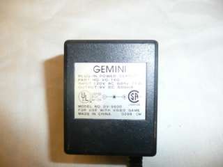 gemini game system power suppy AC 120v DC 9v 500ma dv 9500 vg 160 
