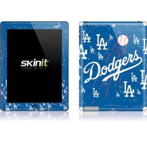   Dodgers   Primary Logo Blast Vinyl Skin for Apple iPad 2 Electronics