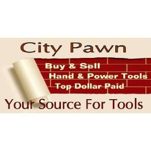  3x6 Vinyl Banner   pawn tools 