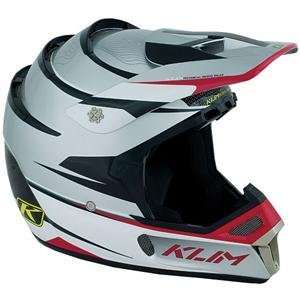  Klim F4 Helmet   Large/Silver/Red Automotive