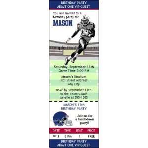  Giants Colored Football Party Ticket Invitation 2 Health 