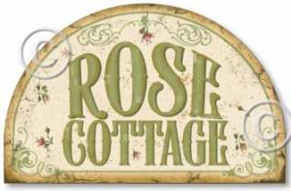  Item 94 Vintage Shabby Chic Style Rose Cottage Sign