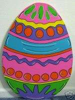 Large Vibrant Easter Egg Spring Yard Art Decoration  