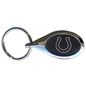Indianapolis Colts NFL Oval Chrome Key Ring  Sports 