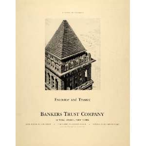  1938 Ad Bankers Trust Banking 16 Wall Street New York 