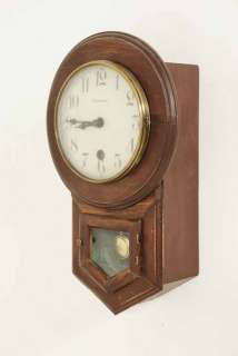 This miniature size Waterbury clock has a single strike mechanism 