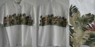 New Mens Hawaiian Casual Tropical Shirts Palm leaves print Button 