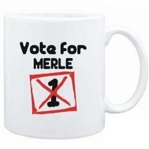  Mug White  Vote for Merle  Female Names Sports 