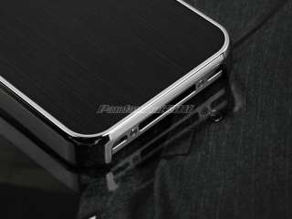Luxury Steel Chrome Hard Case Cover For iPhone 4 4S 4G + Free Screen 