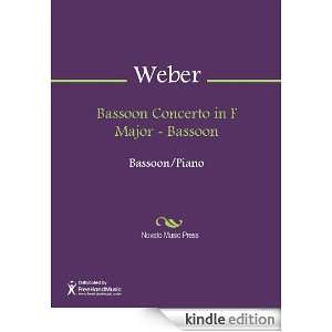 Bassoon Concerto in F Major   Bassoon Sheet Music Carl Maria Weber 