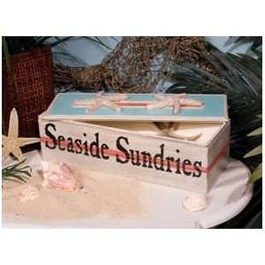  Seaside Sundries Wood Box Seaside Sundries Wood Box