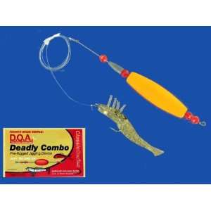   DOA DEADLY COMBO SHRIMP PRE RIGGED JIG RIG REDFISH