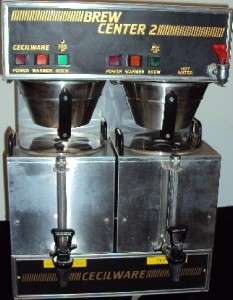 Cecilware BC 2 Dual Satellite Coffee Brewer Tea Center  