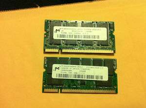 Dell Inspiron 1100 1150 1GB Kit PC2100 DDR Laptop Memory  