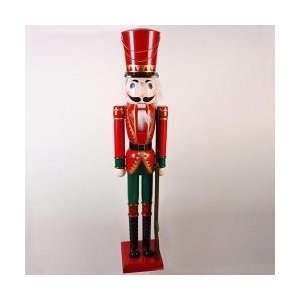 Foot Giant Red Wooden Soldier Decorative Christmas Nutcracker with 