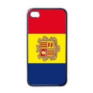 Andorra Flag Black Iphone 4   Iphone 4s Case