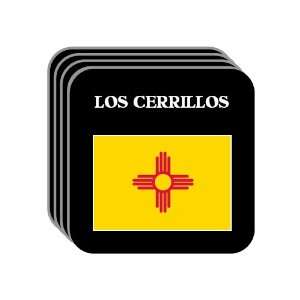 US State Flag   LOS CERRILLOS, New Mexico (NM) Set of 4 Mini Mousepad 