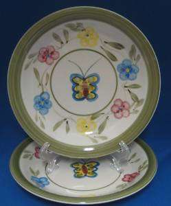 TABLETOPS GALLERY FLOATING BUTTERFLY 2 DESSERT PLATES  