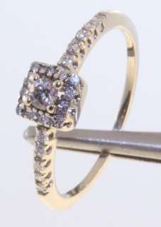   gold diamond engagement ring estate vintage antique .25ct 2.0g SI2 H