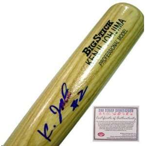 Kenji Johjima Seattle Mariners MLB Hand Signed Name Model Baseball Bat 