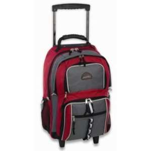  Double Compartment Design Backpack On Wheels Case Pack 6 