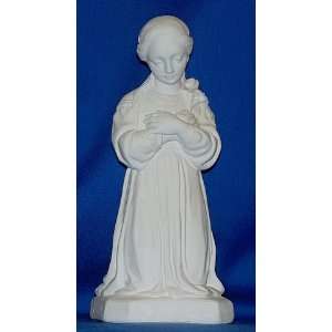   Presentation Mary   8 tall plaster figurine   white 