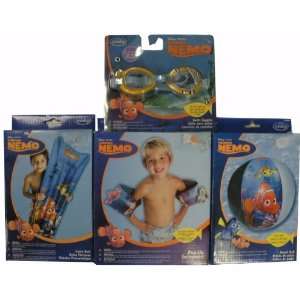   Goggles, Pop up Arm Floats, Swim Raft, and Beach Ball Toys & Games
