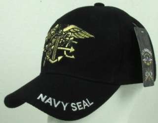 NEW BLACK US NAVY SEAL BASEBALL CAP/HAT  