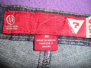 EUC Guess Jeans with Rhinestones on belt loops/Pockets  
