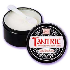 Bundle Tantric Soy Candle Tasty Strawberry and 2 pack of Pink Silicone 