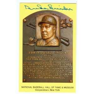   Hall of Fame post card 3.5x5.5 (Brooklyn Dodgers)   MLB Cut Signatures