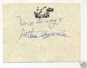 Arthur Prysock Jazz Singer Rare Signed Autograph  